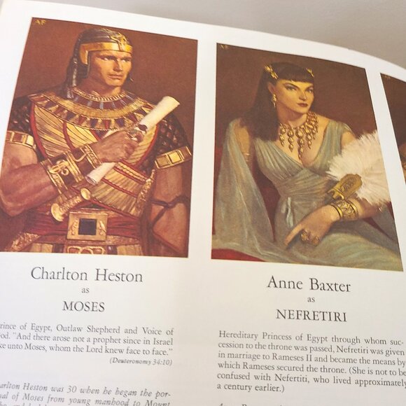 Vntage Souvenir Program THE TEN COMMANDMENTS MOVIE BOOK 1956 Charlton He… - Picture 5 of 8